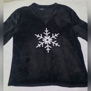 Just Love Snowflake Soft Cuddly Pajama Top- Women's Size 2X